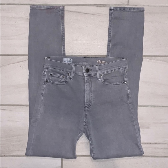 GAP Denim - GAP grey high rise skinny jeans size 26